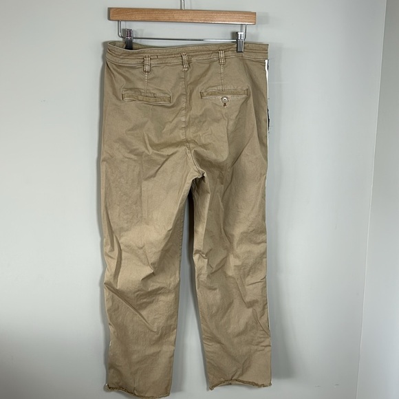 Anthropologie Pilcro The Easton Chino Pant Khaki Green Stripe Pockets Sz 29 - Picture 7 of 16